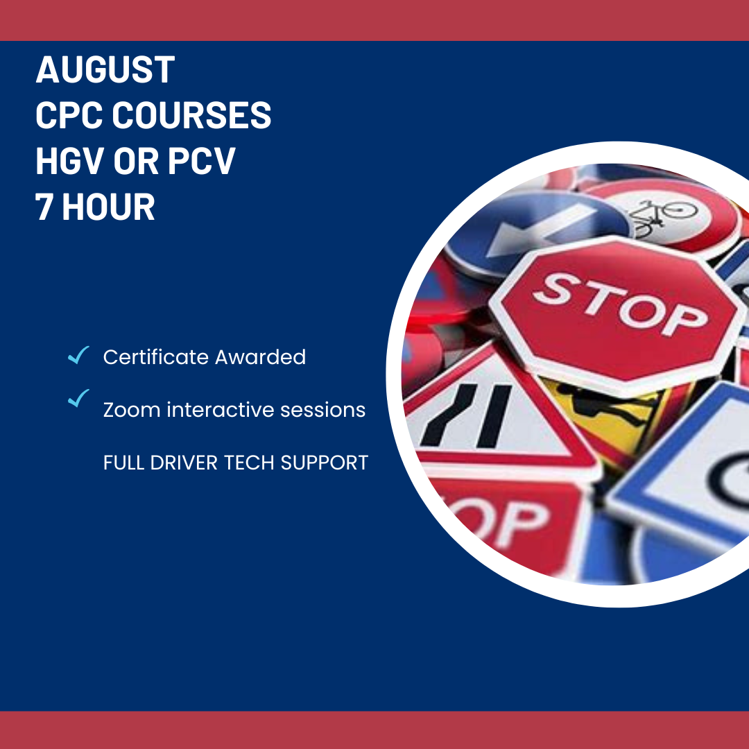 P106g: AUGUST International 7 Hours Driver CPC From £23.75, Qualify for Both HGV & PCV