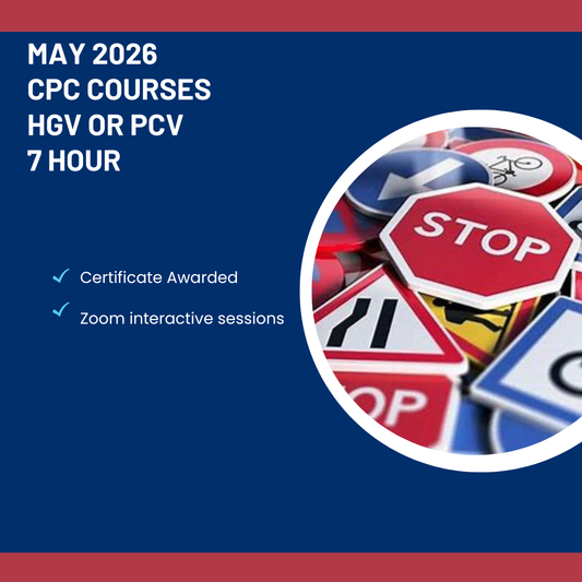 P106d: MAY COURSES 7 Hours International Driver CPC From £24.99, Qualify for Both HGV & PCV