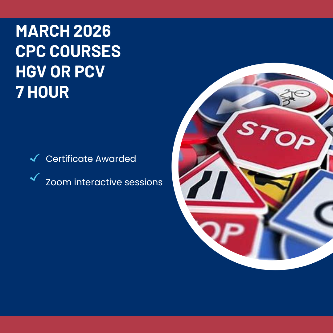 P106b: MARCH International 7 Hours Driver CPC From £24.99, Qualify for Both HGV & PCV