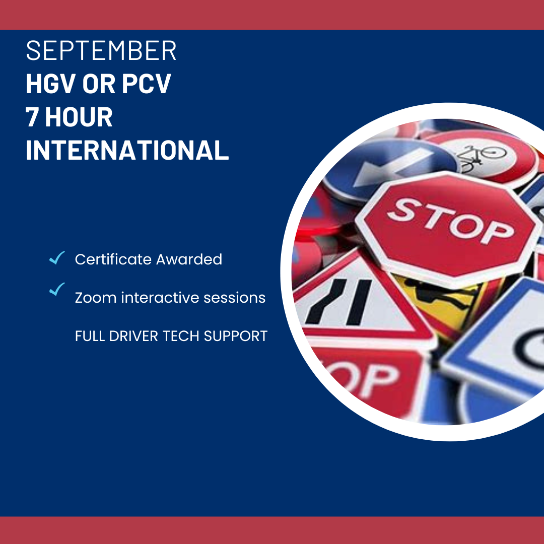 N9: SEPTEMBER - CPC Card Renewal Courses Both HGV or PCV - 7 Hours Including Grandfather C1